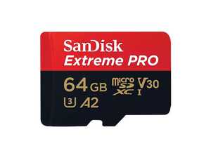 کارت حافظه سن دیسک مدل SanDisk EXTREME PRO microSDXC UHS-I Card 64GB 200MB/s با آداپتور
